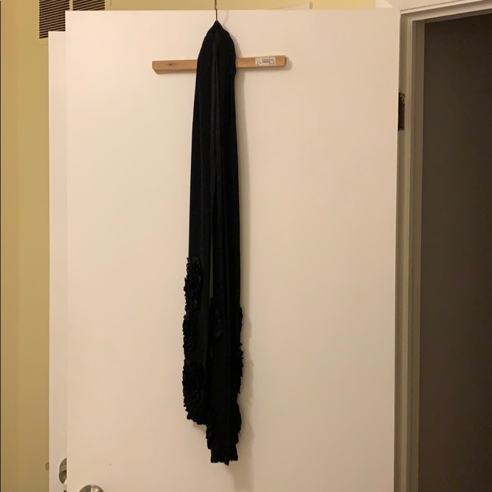 Black formal scarf